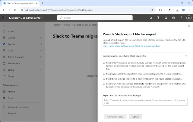 Slack to Microsoft Teams Migration
